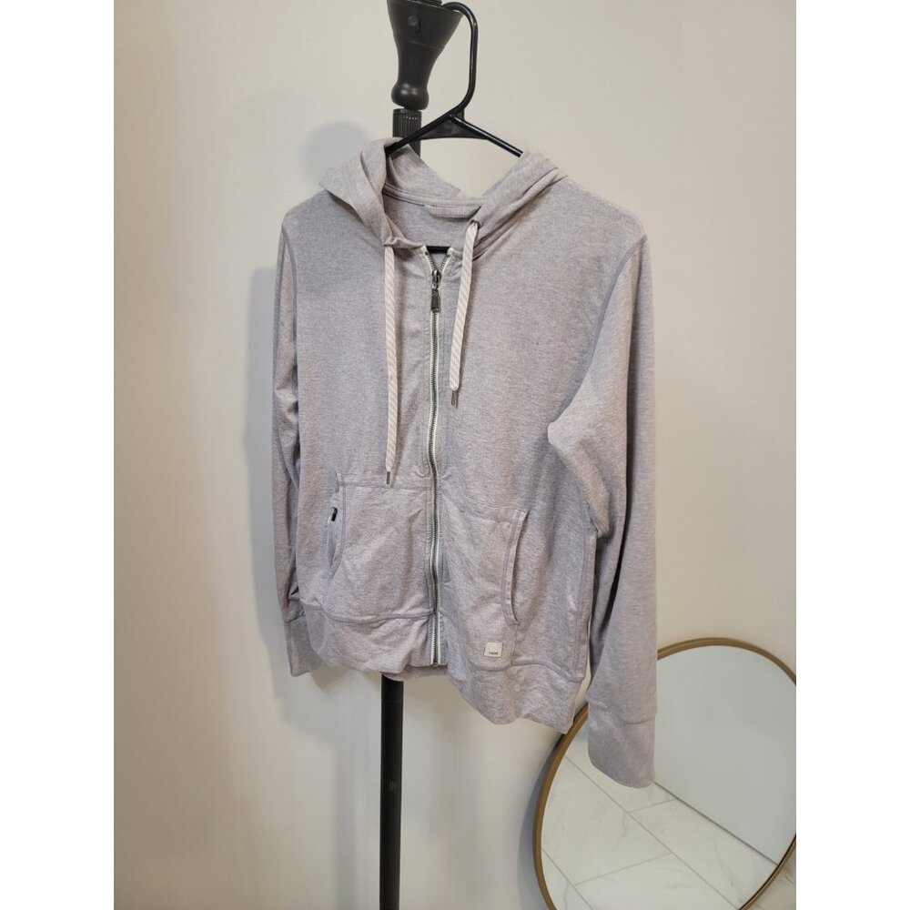 Vuori Lavender Gray Zip-Up Hoodie